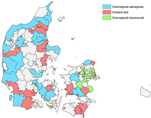 Figur 1 Inddeling Af Kommuner Ud Fra Idrætsanlæggenes Driftsform