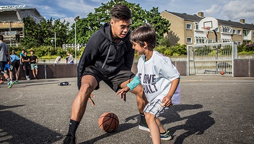 SGGlostrup, basket, børn. Foto: GAME